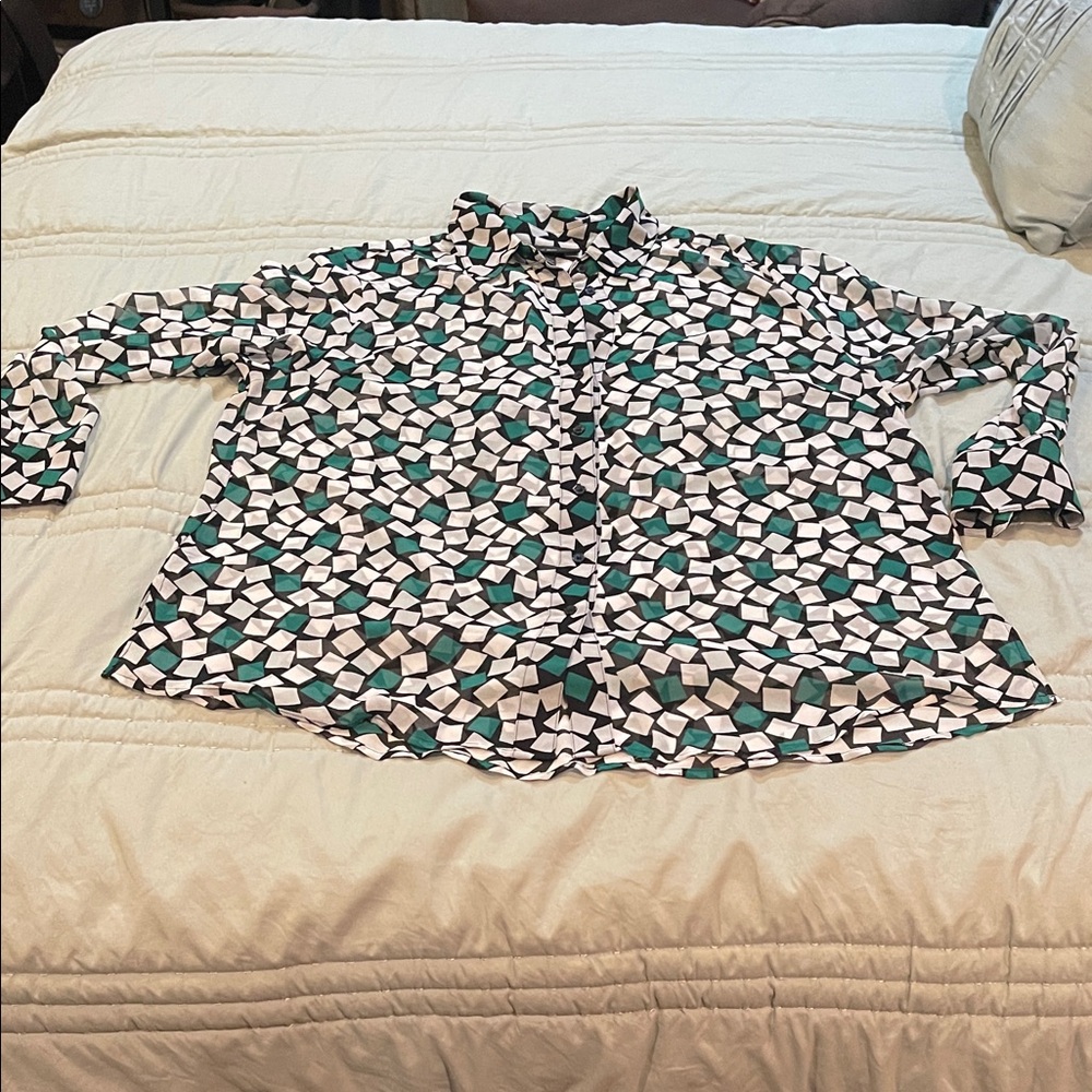 Lane Bryant, 14/16 sheer blouse
